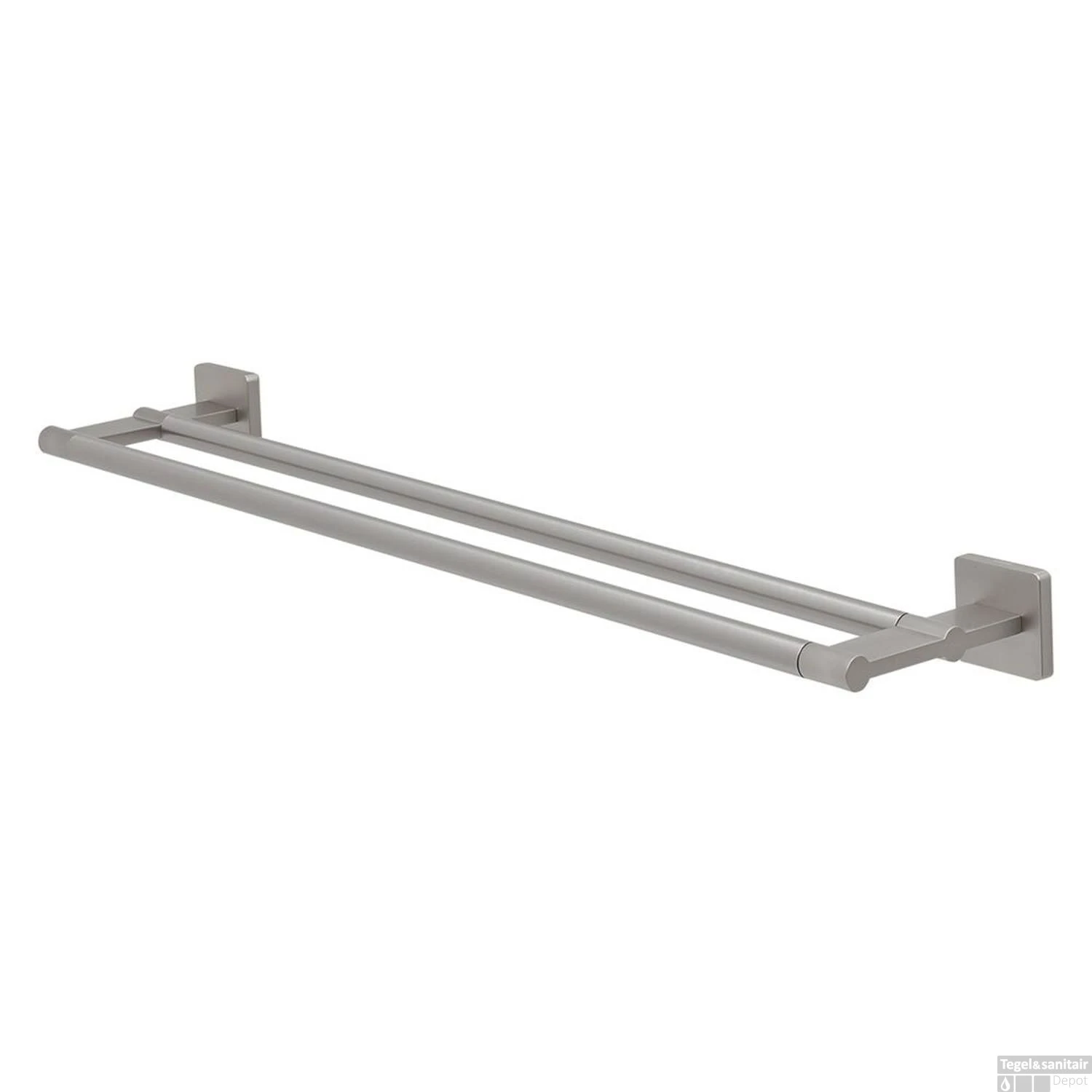 Tiger Dock Handdoekenrek Dubbel RVS Geborsteld 5x60x12.5 Cm 3 Tiger Dock Handdoekenrek Dubbel RVS Geborsteld 5x60x12.5 Cm