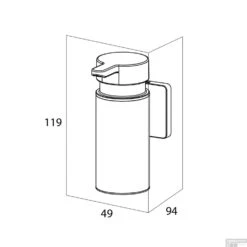 Tiger Dock Zeepdispenser Klein Wandmodel Chroom 12x9.5x5 Cm -Sealkin Badkamermeubilair Winkel tiger dock zeepdispenser klein wandmodel chroom 12x9.5x5 cm tech