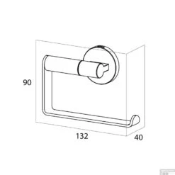Tiger Noon Toiletrolhouder RVS Geborsteld 9x13x4 Cm -Sealkin Badkamermeubilair Winkel tiger noon toiletrolhouder rvs geborsteld 9x13x4 cm tech