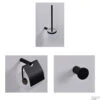 Toilet Accessoires Set Wiesbaden Mat Zwart