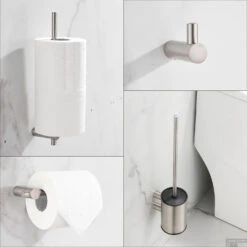 Toiletaccessoires Set Boss & Wessing Academy RVS -Sealkin Badkamermeubilair Winkel toiletaccessoiresset boss wessing academy rvs 2