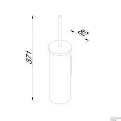 Toiletborstel Met Houder Geesa Nemox Wand Geborsteld Zwart -Sealkin Badkamermeubilair Winkel toiletborstel met houder geesa nemox wand geborsteld zwart tech