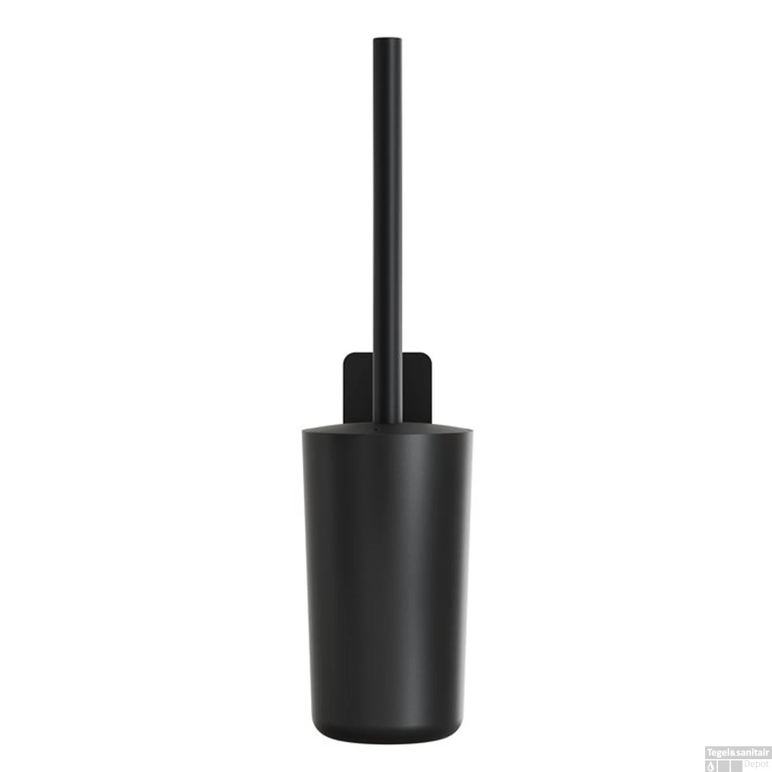 Toiletborstel Met Houder Geesa Topaz Hangend Model Mat Zwart 4 Toiletborstel Met Houder Geesa Topaz Hangend Model Mat Zwart - Afbeelding 2