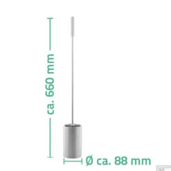 Toiletborstel Verlengd Boss & Wessing Ludo Chroom -Sealkin Badkamermeubilair Winkel toiletborstel verlengd boss wessing ridder leo chroom 3