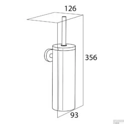 Toiletborstelhouder Tiger Boston Muur RVS Geborsteld 35.6 Cm -Sealkin Badkamermeubilair Winkel toiletborstelhouder tiger boston rvs geborsteld 309930946 tech