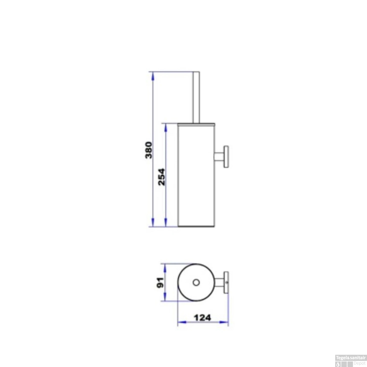 Toiletborstelhouder Plieger Vigo Wandbevestiging 38 Cm Chroom 4 Toiletborstelhouder Plieger Vigo Wandbevestiging 38 Cm Chroom - Afbeelding 2