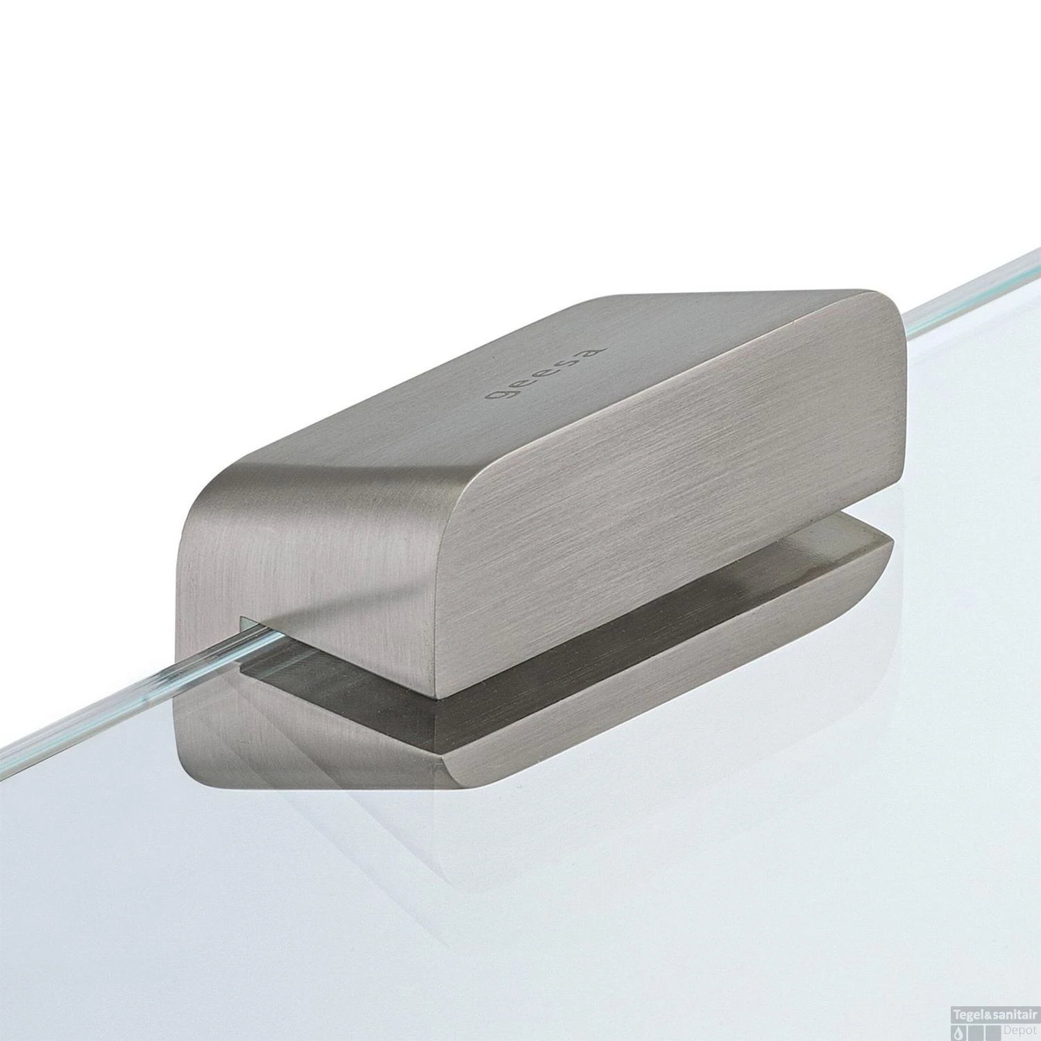 Toiletrolhouder Dubbel Geesa Shift Met Planchet Geborsteld RVS 6 Toiletrolhouder Dubbel Geesa Shift Met Planchet Geborsteld RVS - Afbeelding 4