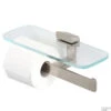 Toiletrolhouder Dubbel Geesa Shift Met Planchet Geborsteld RVS -Sealkin Badkamermeubilair Winkel toiletrolhouder dubbel geesa shift met planchet geborsteld rvs 5
