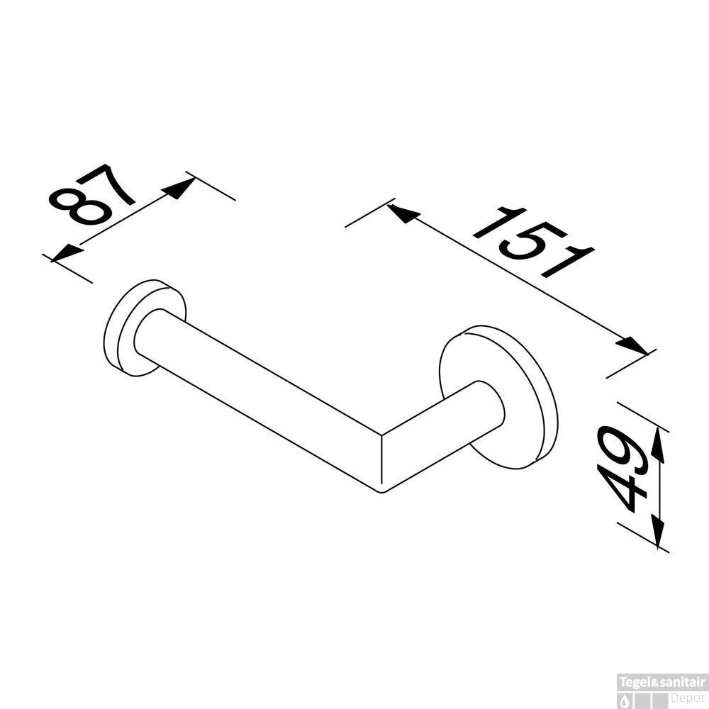 Toiletrolhouder Geesa Nemox Geborsteld Goud 7 Toiletrolhouder Geesa Nemox Geborsteld Goud - Afbeelding 5