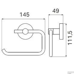 Toiletrolhouder Haceka Kosmos Zonder Klep Geborsteld Grafiet -Sealkin Badkamermeubilair Winkel toiletrolhouder haceka kosmos zonder klep geborsteld grafiet tec