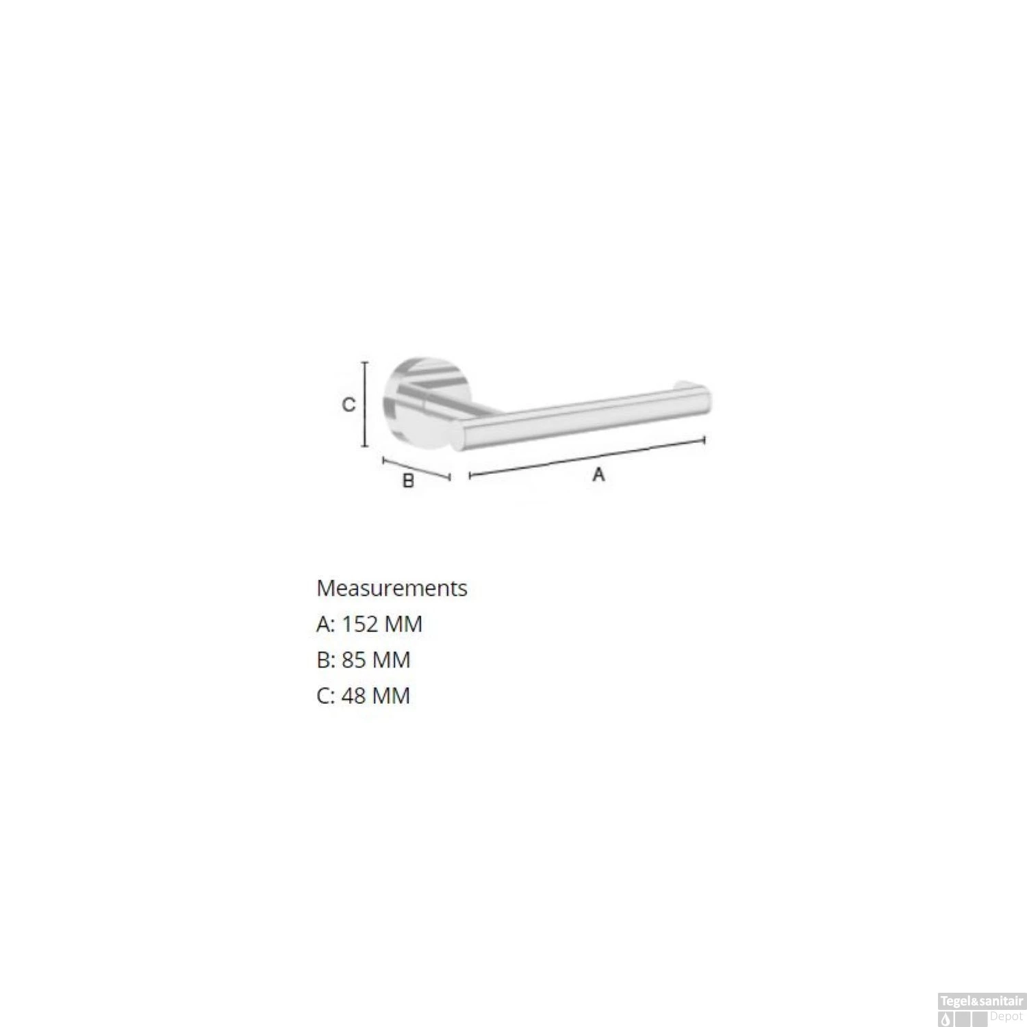 Toiletrolhouder Smedbo Home 15,2x8,5x4,8 Cm Chroom 4 Toiletrolhouder Smedbo Home 15,2x8,5x4,8 Cm Chroom - Afbeelding 2
