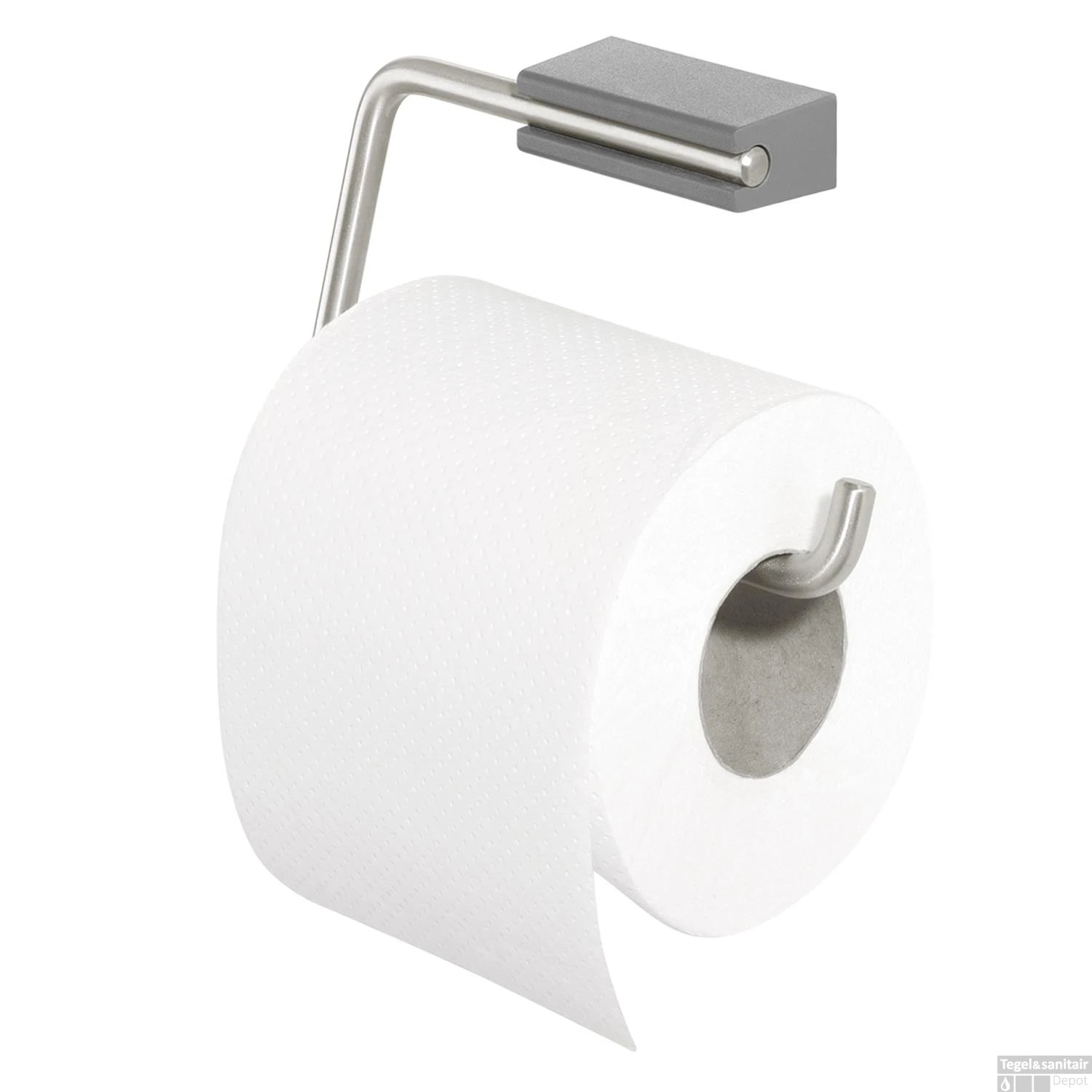 Toiletrolhouder Tiger Cliqit Donkergrijs RVS 3 Toiletrolhouder Tiger Cliqit Donkergrijs RVS