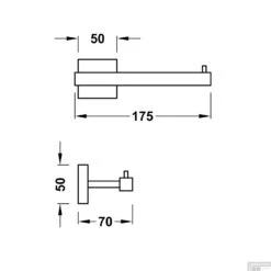 Toiletrolhouder Tres Cuadro Zonder Deksel Mat Wit -Sealkin Badkamermeubilair Winkel toiletrolhouder tres cuadro zonder deksel mat wit tech