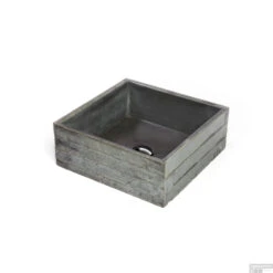 Opzet Wastafel Urbi Et Orbi In Vivo Beton 38x38x16 Cm Medium Grijs -Sealkin Badkamermeubilair Winkel ut0014 1 1