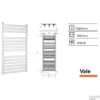 Handdoekradiator Vale 1820 X 660 Mm Pergamon