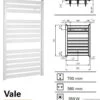 Handdoekradiator Vale 700 X 560 Mm Aluminium