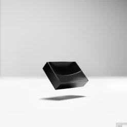 Clou Vale Fontein Zonder Kranenbank Met Geintergreerde Afvoer Mat Zwart Keramiek 28 Cm -Sealkin Badkamermeubilair Winkel vale 28cm black floating