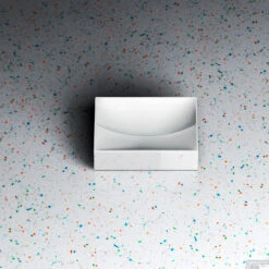 Clou Vale Fontein Zonder Kranenbank Met Geintergreerde Afvoer Glanzend Wit Keramiek 28 Cm -Sealkin Badkamermeubilair Winkel vale 28cm gloss white a