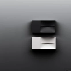 Clou Vale Fontein Met Kraangat Rechts Met Geintegreerde Afvoer Mat Wit Keramiek 38 Cm -Sealkin Badkamermeubilair Winkel vale 38cm top view black white bigger version 7