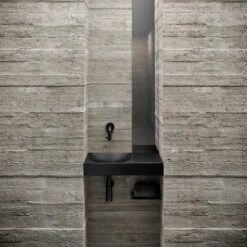 Clou Vale Fontein Met Kraangat Rechts Met Geïntegreerde Afvoer Glanzend Wit Keramiek 45 Cm -Sealkin Badkamermeubilair Winkel vale 45cm concrete 01b 1 2