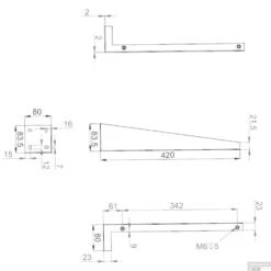 Verborgen Beugels Voor Onderblad Mat Goud (2 Stuks) -Sealkin Badkamermeubilair Winkel verborgen beugels voor onderblad mat goud tech