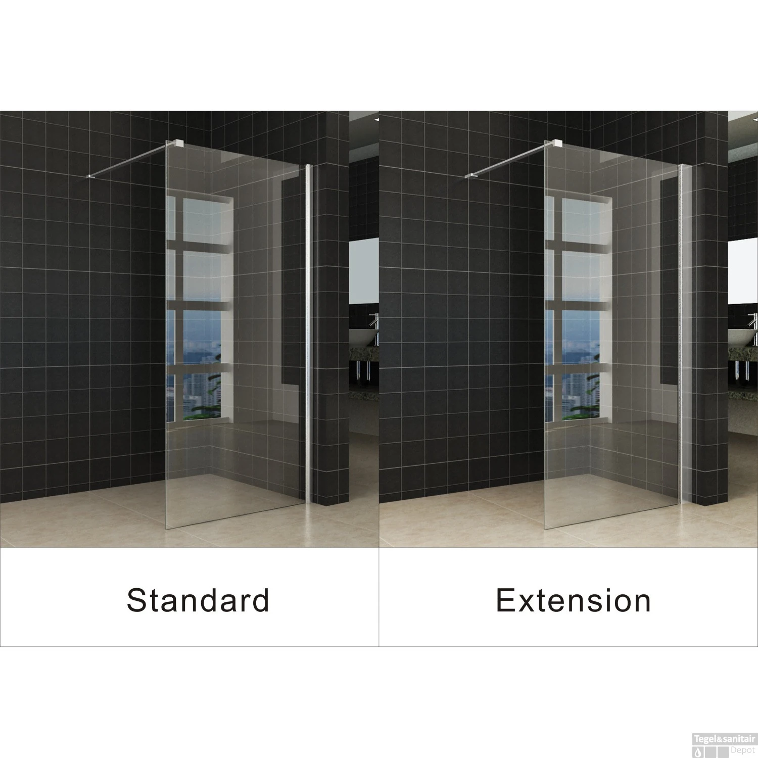 Verbredingsprofiel Voor Douchewand Wiesbaden Aluminium 3x200cm 5 Verbredingsprofiel Voor Douchewand Wiesbaden Aluminium 3x200cm - Afbeelding 3