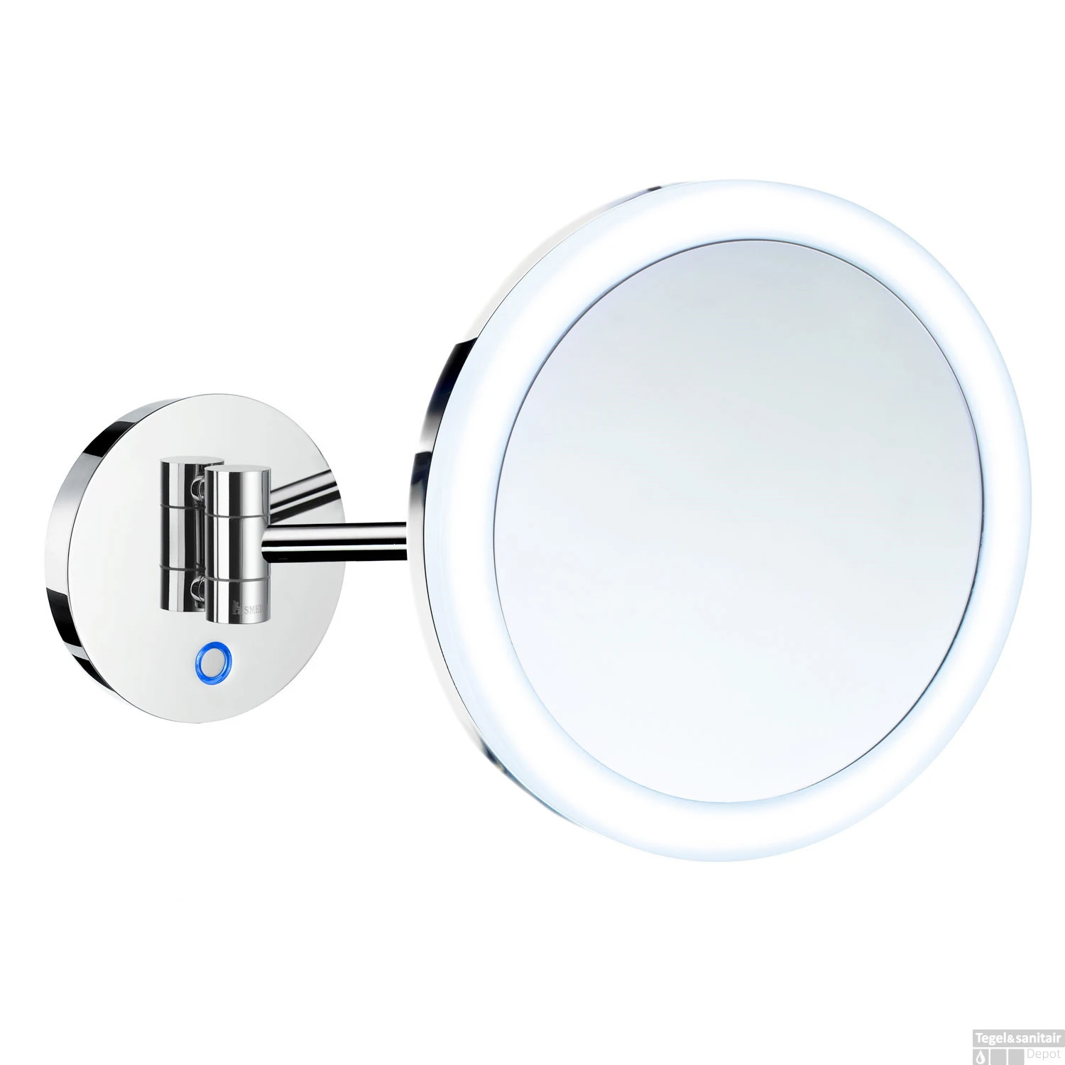 Vergrotingsspiegel Smedbo Outline Draaibaar Battery Operated Met LED PMMA Dual Light Chroom 3 Vergrotingsspiegel Smedbo Outline Draaibaar Battery Operated Met LED PMMA Dual Light Chroom