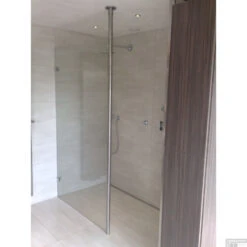 Verticale Stabilisatiestang Met Plafond Bevestiging Wiesbaden Chroom Voor 10 Mm -Sealkin Badkamermeubilair Winkel verticale stabilisatie