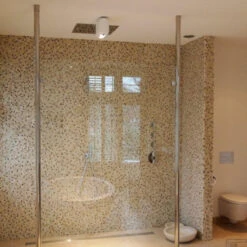 Verticale Stabilisatiestang Met Plafond Bevestiging Wiesbaden Chroom Voor 10 Mm -Sealkin Badkamermeubilair Winkel verticale stabilisatie 3