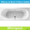 Ligbad Villeroy & Boch O.novo 180x80 Cm Balboa Whirlpool Systeem Dubbel