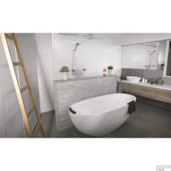 Vrijstaand Bad Luca Sanitair Vasca 180x80x60cm Solid Surface Mat Wit 10 Vrijstaand Bad Luca Sanitair Vasca 180x80x60cm Solid Surface Mat Wit -Sealkin Badkamermeubilair Winkel vrijstaand bad luca sanitair vasca 180x80x60cm solid surface mat wit sfeer