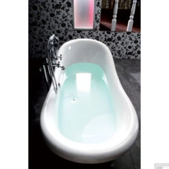 Vrijstaand Bad Sapho Charleston 188x80x71 Cm Wit Met Leeuwenpoten Brons -Sealkin Badkamermeubilair Winkel vrijstaand bad sapho charleston 188x80x71 cm wit met leeuwenpoten brons 2