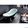 Vrijstaand Bad Sapho Charleston 188x80x71 Cm Wit / Zwart Met Leeuwenpoten -Sealkin Badkamermeubilair Winkel vrijstaand bad sapho charleston 188x80x71 cm wit zwart met leeuwenpoten 3