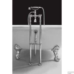 Vrijstaand Bad Sapho Regata 175x85x61 Cm Wit Met Leeuwenpoten Chroom -Sealkin Badkamermeubilair Winkel vrijstaand bad sapho regata 175x85x61 cm wit met leeuwenpoten chroom sph10231 5