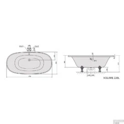 Vrijstaand Bad Sapho Regata 175x85x61 Cm Wit Met Leeuwenpoten Chroom -Sealkin Badkamermeubilair Winkel vrijstaand bad sapho regata 175x85x61 cm wit met leeuwenpoten chroom sph10231 tech