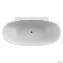 Vrijstaand Ligbad Allibert Asara 165x80x58 Cm Ovaal Mat Wit