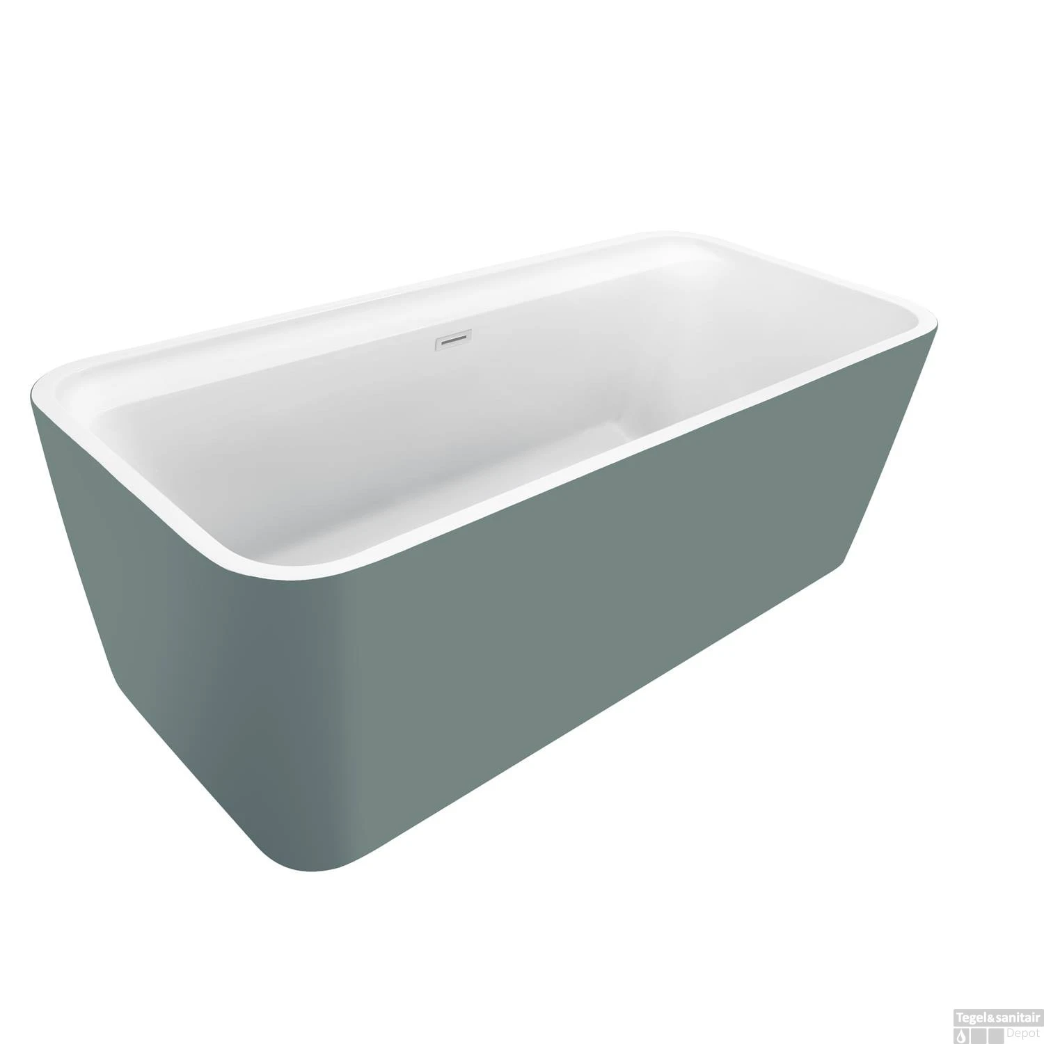 Vrijstaand Ligbad Allibert Kolora 170,1x78,2x58,4 Cm Mat Groen