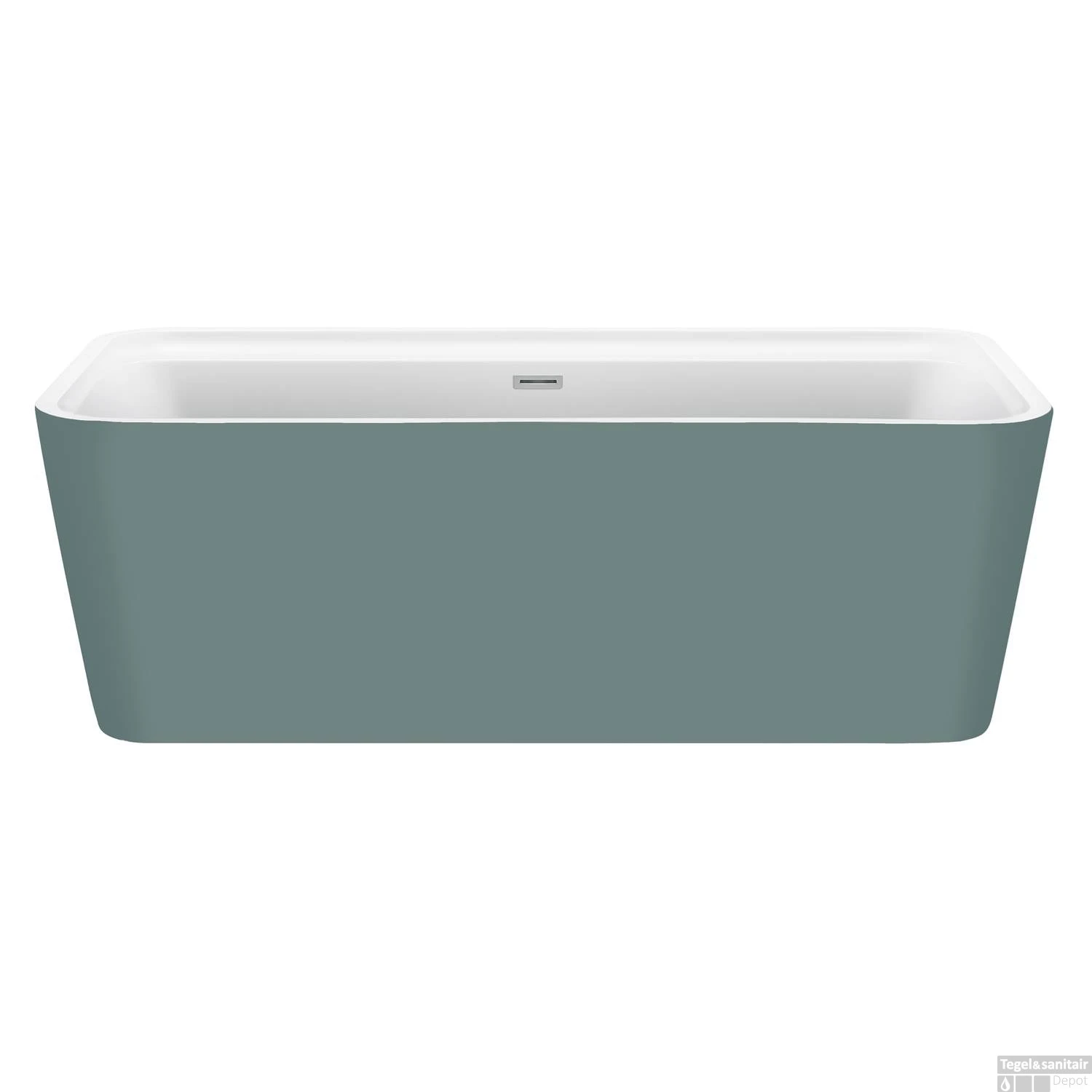 Vrijstaand Ligbad Allibert Kolora 170,1x78,2x58,4 Cm Mat Groen - Afbeelding 2