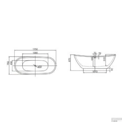Vrijstaandbad Best Design Silvercreek 175x75x68 Cm Zilver -Sealkin Badkamermeubilair Winkel vrijstaandbad best design silvercreek 175x75x68 cm zilver 4005080 tek
