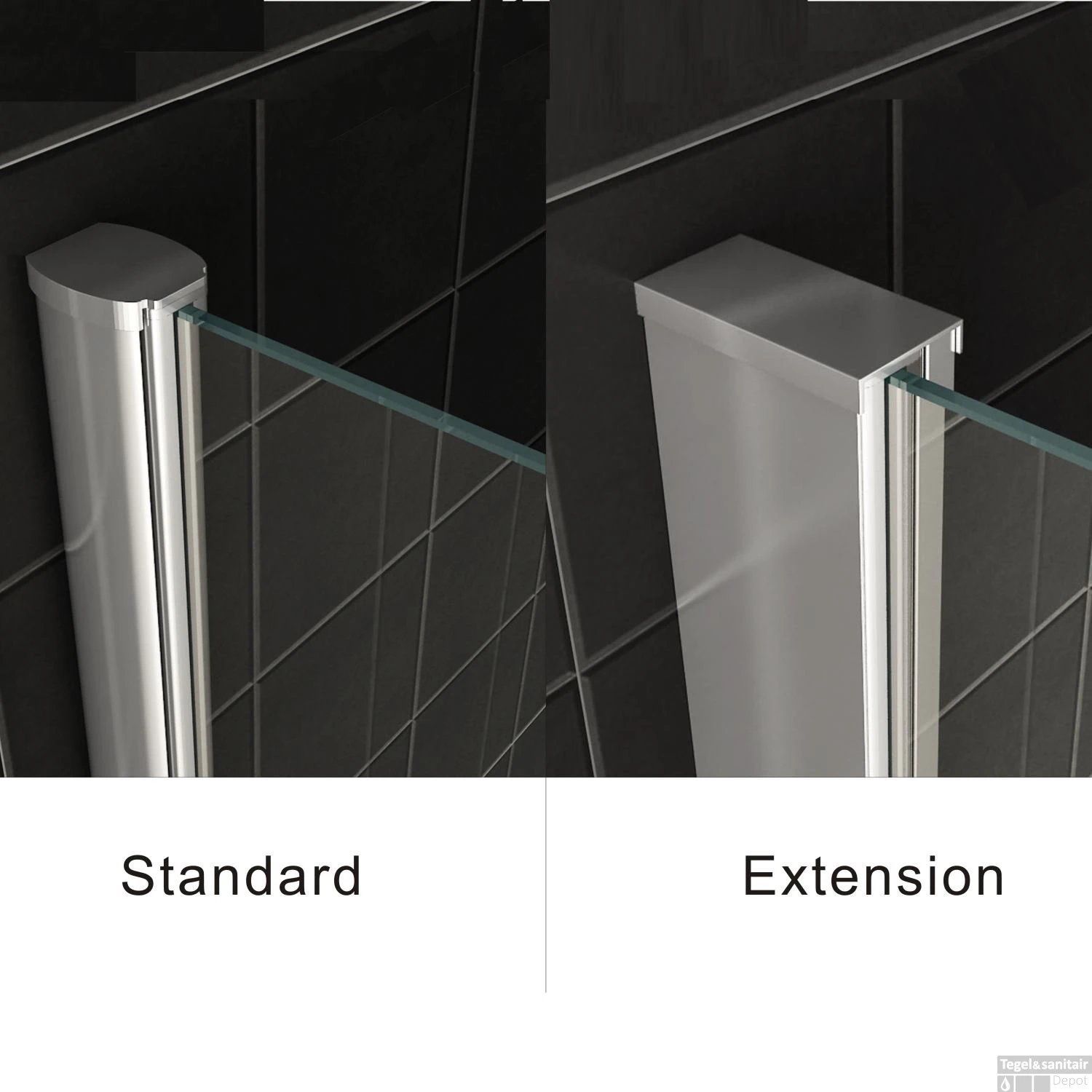 Verbredingsprofiel Voor Douchewand Wiesbaden Aluminium 3x200cm 4 Verbredingsprofiel Voor Douchewand Wiesbaden Aluminium 3x200cm - Afbeelding 2