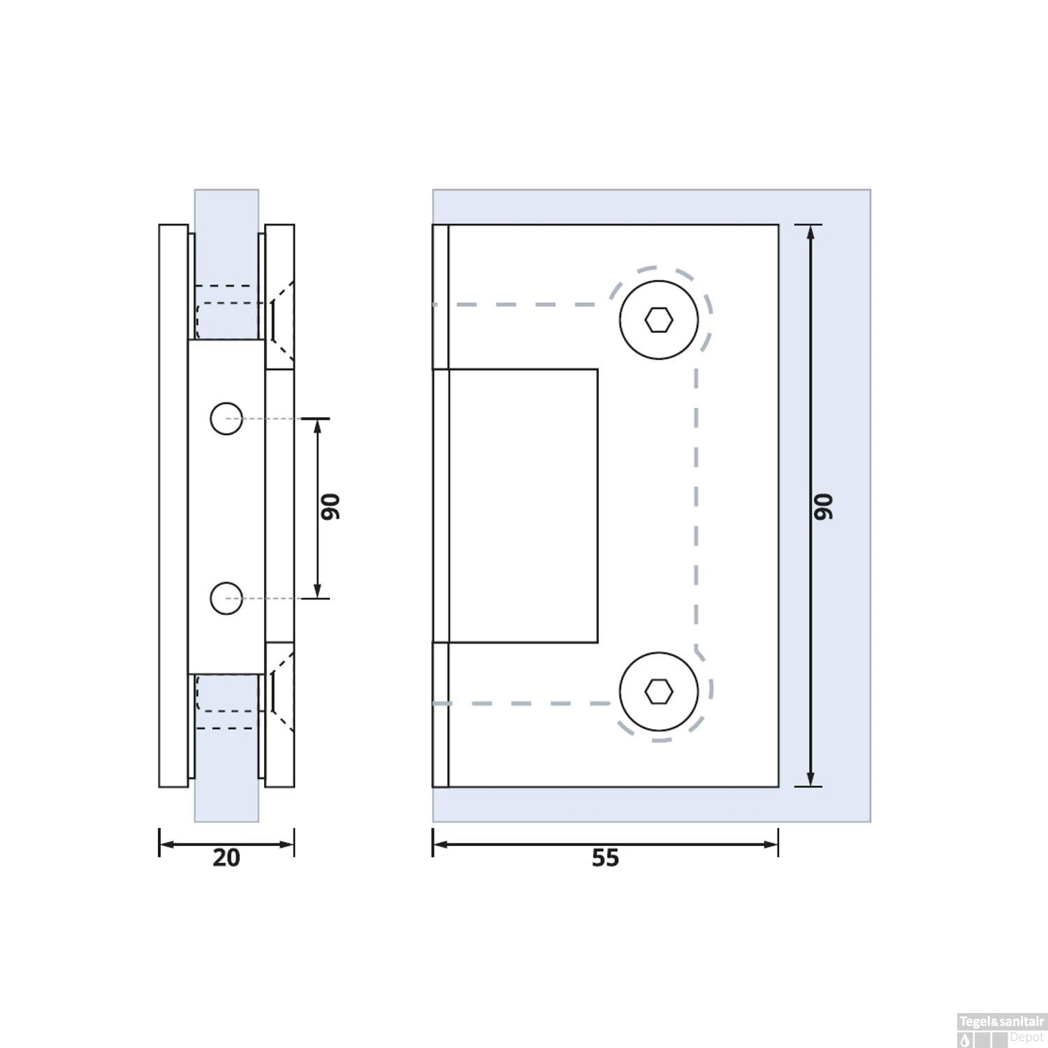 Wandbevestiging Just Creating 2 Stuks T.b.v. W1 Of W2 Koper 4 Wandbevestiging Just Creating 2 Stuks T.b.v. W1 Of W2 Koper - Afbeelding 2