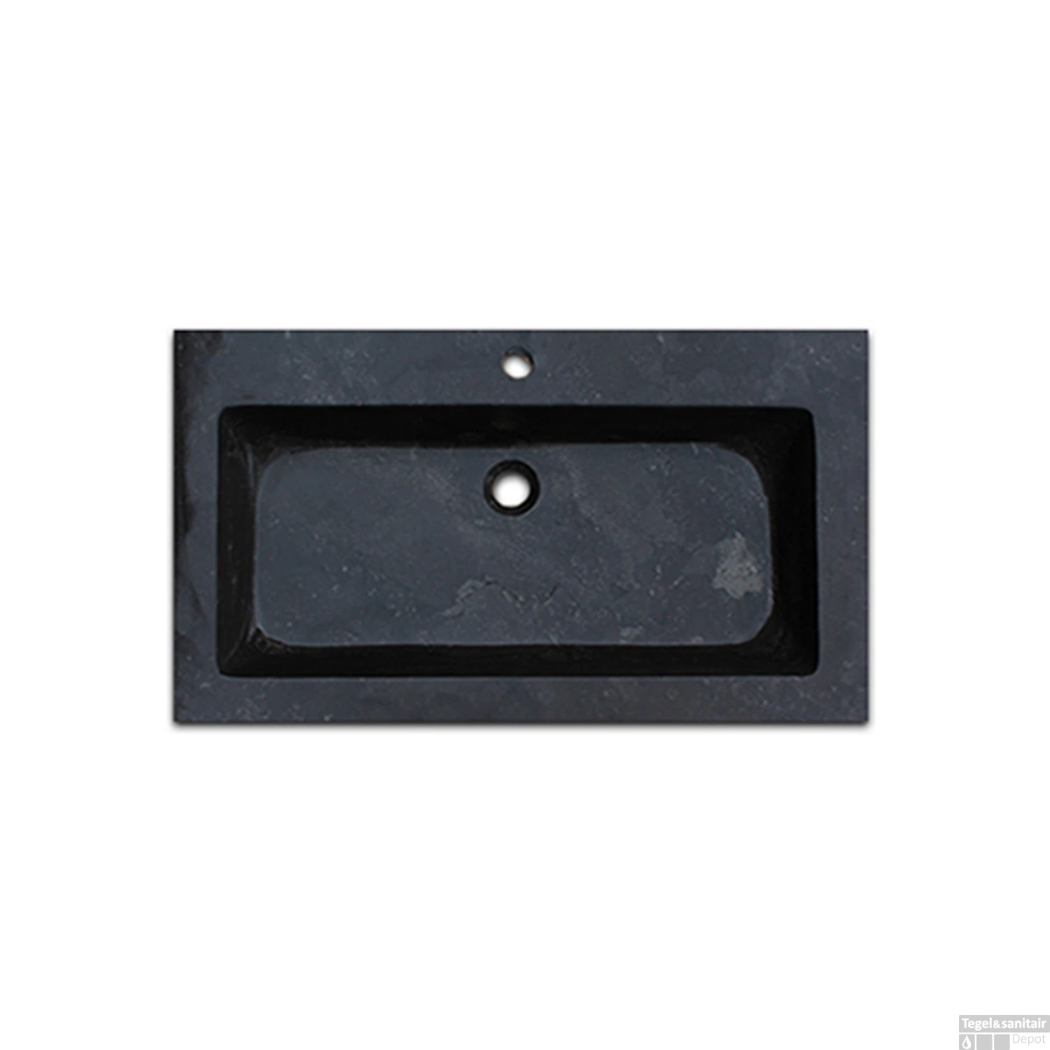 Wasblad Sanilux Trend Stone 80x47x5cm Natuursteen (met 1 Kraangat) 4 Wasblad Sanilux Trend Stone 80x47x5cm Natuursteen (met 1 Kraangat) - Afbeelding 2