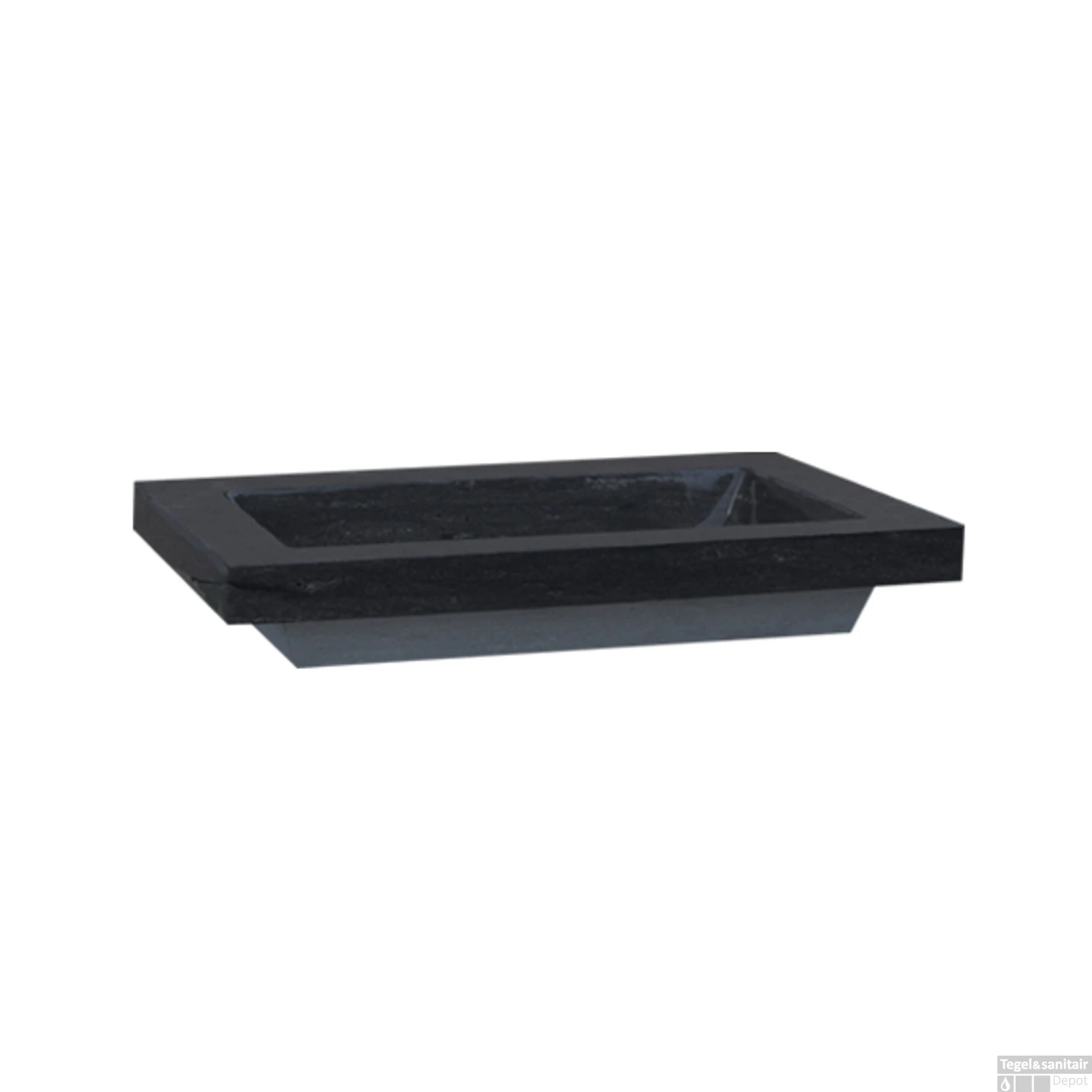 Wasblad Sanilux Trend Stone 80x47x5cm Natuursteen (met 1 Kraangat) 5 Wasblad Sanilux Trend Stone 80x47x5cm Natuursteen (met 1 Kraangat) - Afbeelding 3