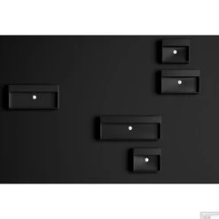 Fontein Clou Mini Wash Me 38x24x6cm Keramiek Mat Zwart (Zonder Kraangat) -Sealkin Badkamermeubilair Winkel wash me black spread bb 4