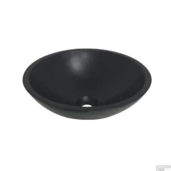 Waskom Boss & Wessing 43x13 Cm Solid Surface Mat Zwart