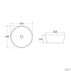 Waskom Boss & Wessing Pura 42 Cm Wit -Sealkin Badkamermeubilair Winkel waskom boss wessing pura 42 cm wit tech