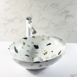 Waskom Boss & Wessing Queen Ovaal 40x33 Cm Terrazzo