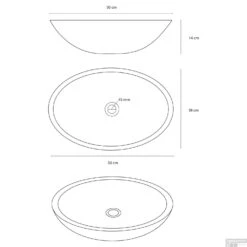 Waskom Differnz Dias 50x38x14cm Beton Donker Grijs -Sealkin Badkamermeubilair Winkel waskom differnz dias 50x38x14cm beton donker grijs tech