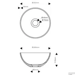 Waskom Differnz Solid Ruz 25x11.5 Cm Wit 5 Waskom Differnz Solid Ruz 25x11.5 Cm Wit -Sealkin Badkamermeubilair Winkel waskom differnz solid ruz 25x11.5 cm wit tech