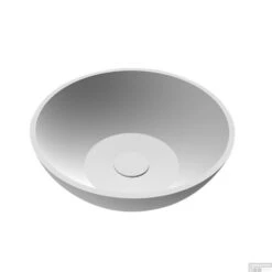 Waskom Opbouw Best Design Rondy 38x14,5 Cm Solid Surface Mat Wit